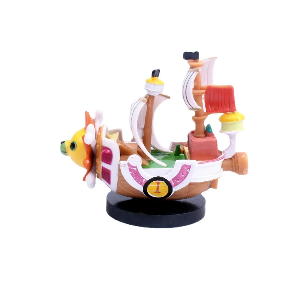 Anime One Piece 21cm The Straw Hat Pirates Boats THOUSAND SUNNY Ship PVC Action Figures Collectible Model Kids Toys Doll Gifts