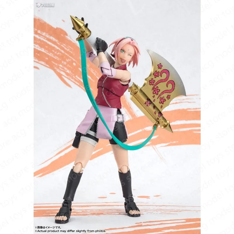 In Stock Original Bandai S.H.Figuarts SHF NARUTO Haruno Sakura 99 Figure Anime Model Toy Collect Action Gifts