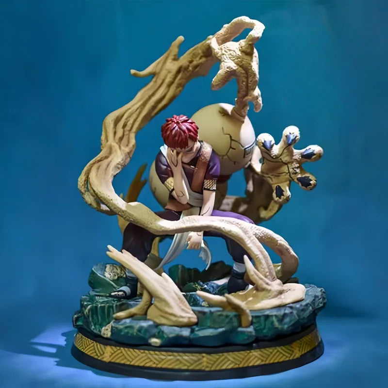 25cm Naruto Shippuden Anime Model Suna Noshukaku Ichibi Sabaku No Gaara Gk Action Figure Pvc 1/6 Statue Toy Box