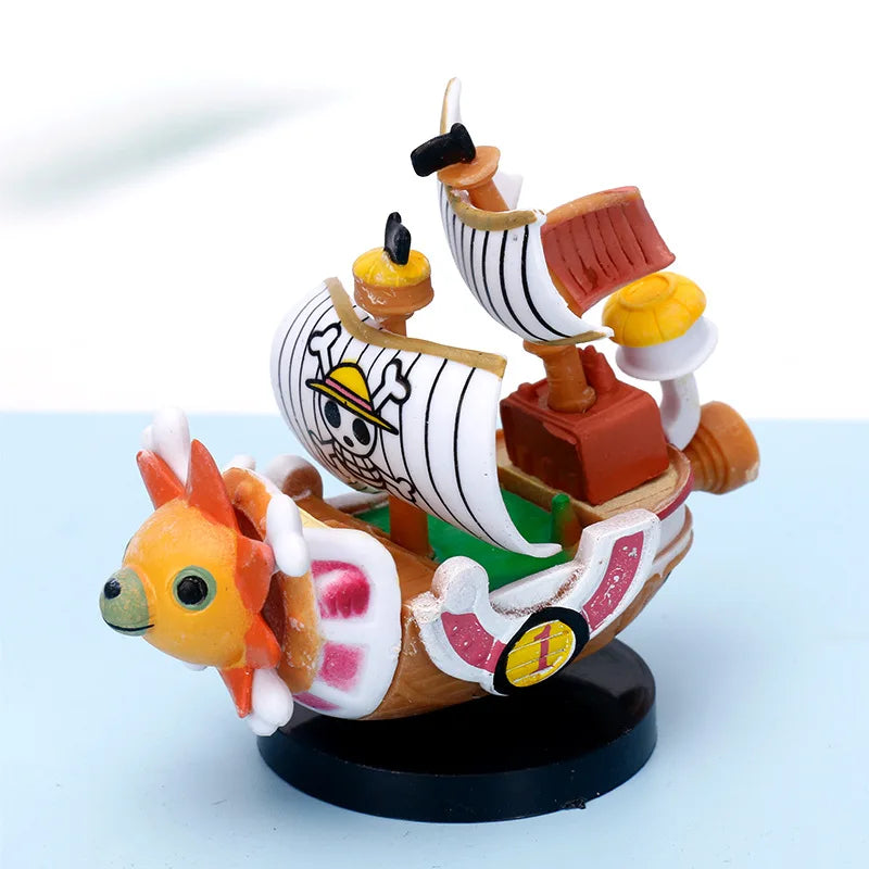 Anime One Piece 21cm The Straw Hat Pirates Boats THOUSAND SUNNY Ship PVC Action Figures Collectible Model Kids Toys Doll Gifts