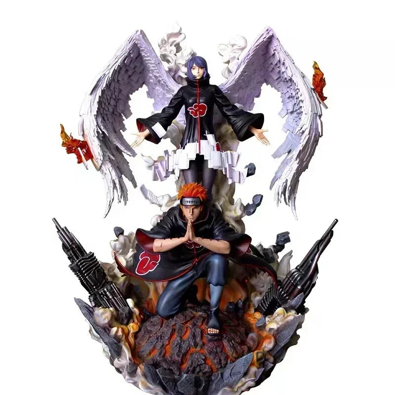Large - Sized Anime Naruto Akatsuki Figures Uchiha Obito Figur Konan Kakuzu PVC Action Figure Ornaments Figurine Gift Collection