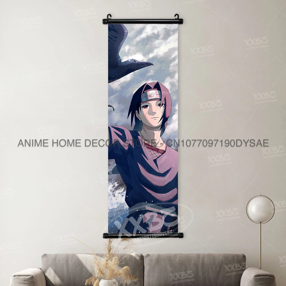 Naruto Posters Senjyuu Hashiram Hanging Painting Tobirama Wall Art Sarutobi Hiruzen Anime Scrolls Picture Namikaze Minato Decor