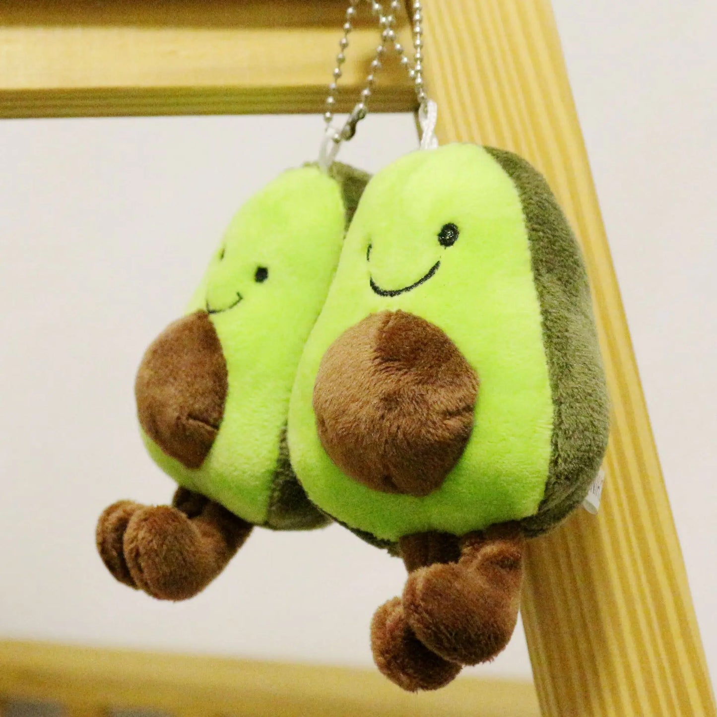 Stuffed Mini Toy Avocado Doll Keychain Cute Plush Schoolbag Pendant Car Key Children Gift Girl Claw Machine Doll