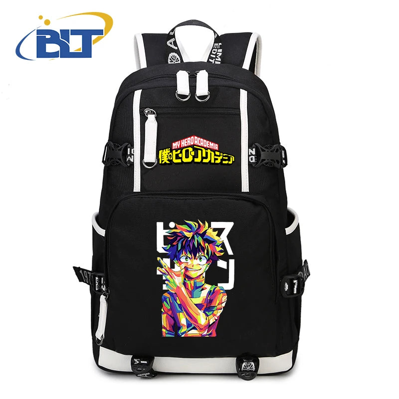 My Hero Academia Anime Backpack Campus Student Schoolbag Youth Travel Bag s Back to School Gift