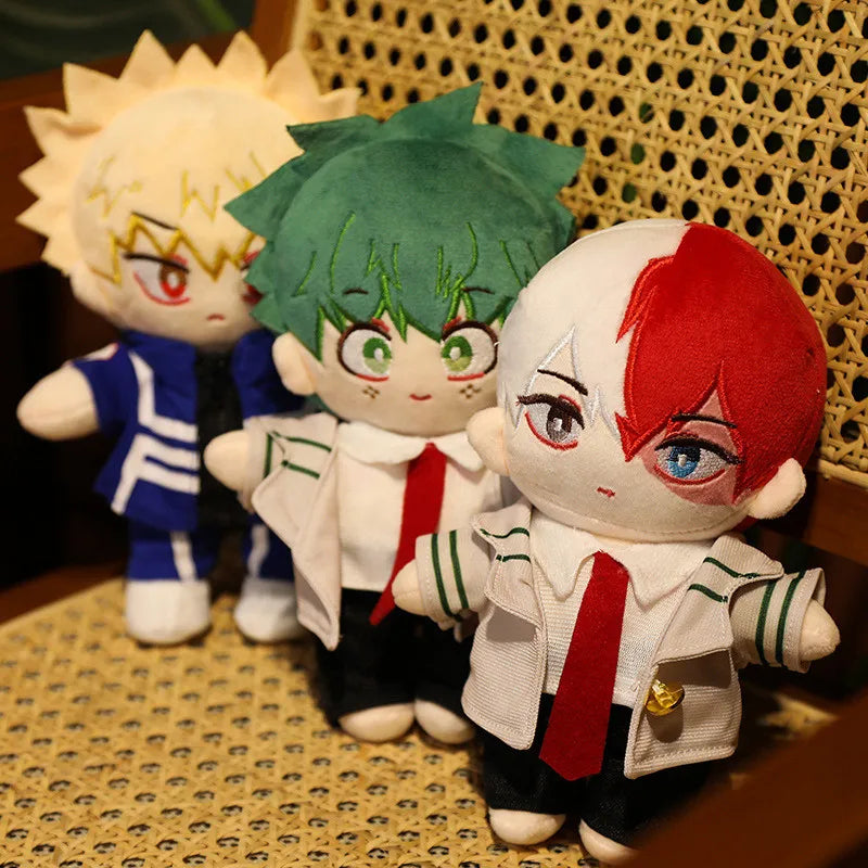 20cm Cartoon Anime My Hero Academia Plush Toys Midoriya Izuku  Cosplay Cartoon Props Stuffed Doll Gifts For Children