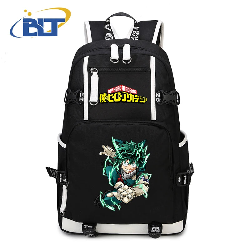 My Hero Academia Anime Backpack Campus Student Schoolbag Youth Travel Bag s Back to School Gift