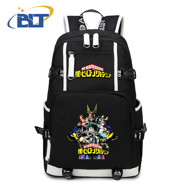 My Hero Academia Anime Backpack Campus Student Schoolbag Youth Travel Bag s Back to School Gift