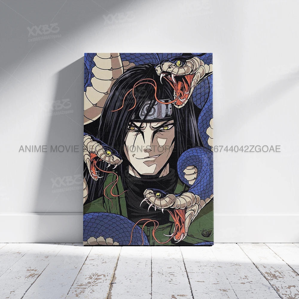 Naruto Home Decoration Uchiha Sasuke Painting Orochimaru Canvas Picture Uchiha Itachi Wall Art Anime Poster No Frame For Bedroom