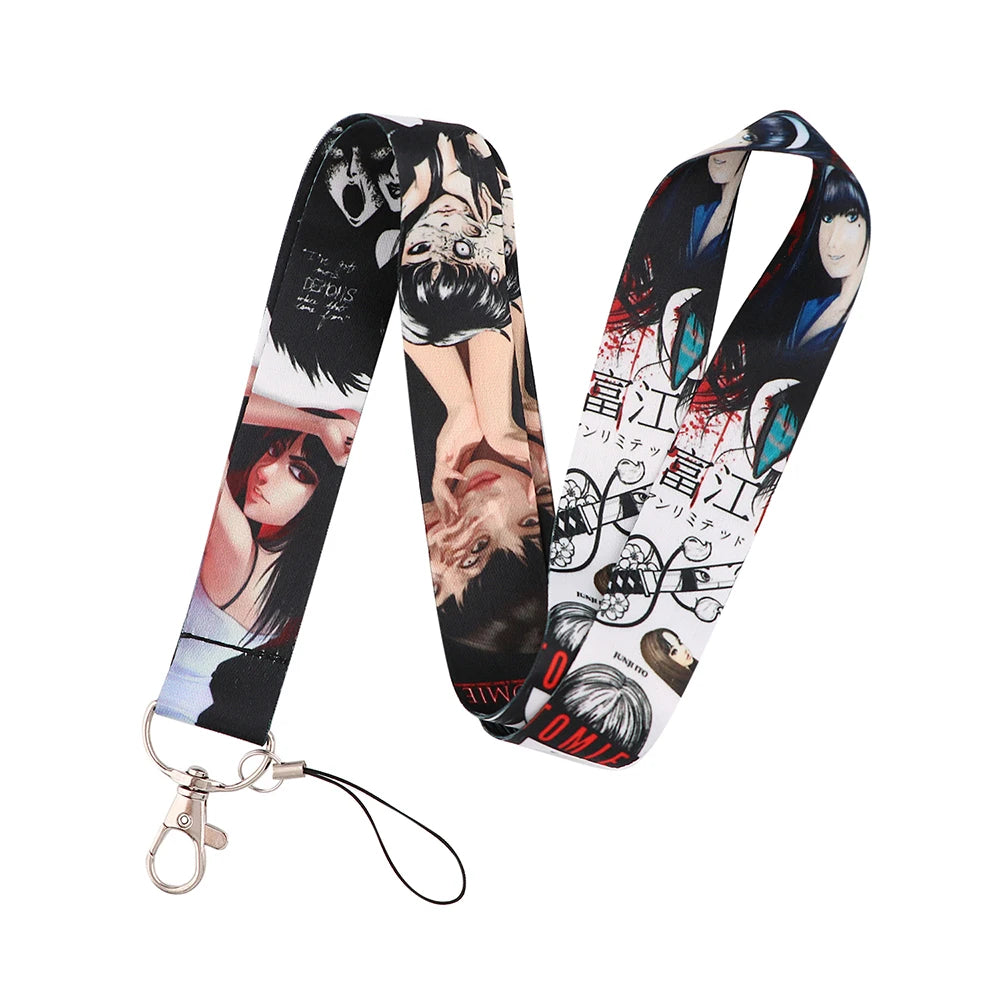 Anime Lanyard for Keys Card ID Badge Holder Phone Charm Key Chain Key Holder Key Rings Accessories