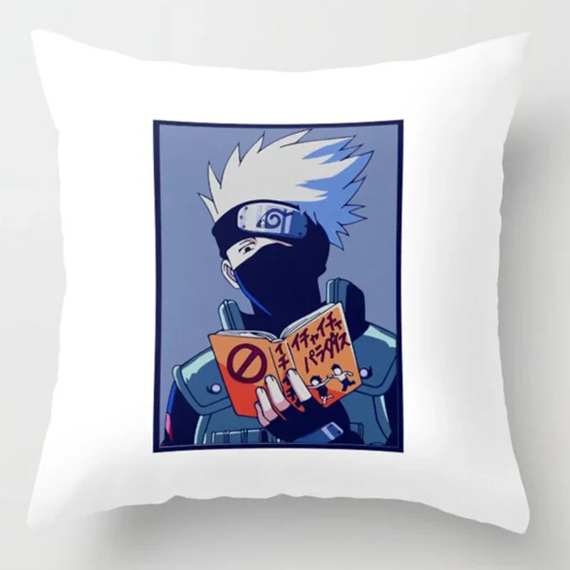 Anime Naruto Printed Pillow Case Red Cloud Uchiha Itachi Action Figures Square Pillow Covers Cushion Sofa Decor Cover Toys Gift