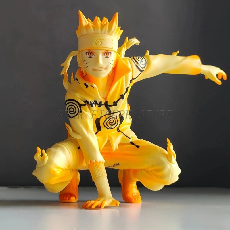 NARUTO Shippuden Figures Uzumaki Naruto Kurama Action Figure Courageous Strength That Binds Collection Model Toys Car Ornaments