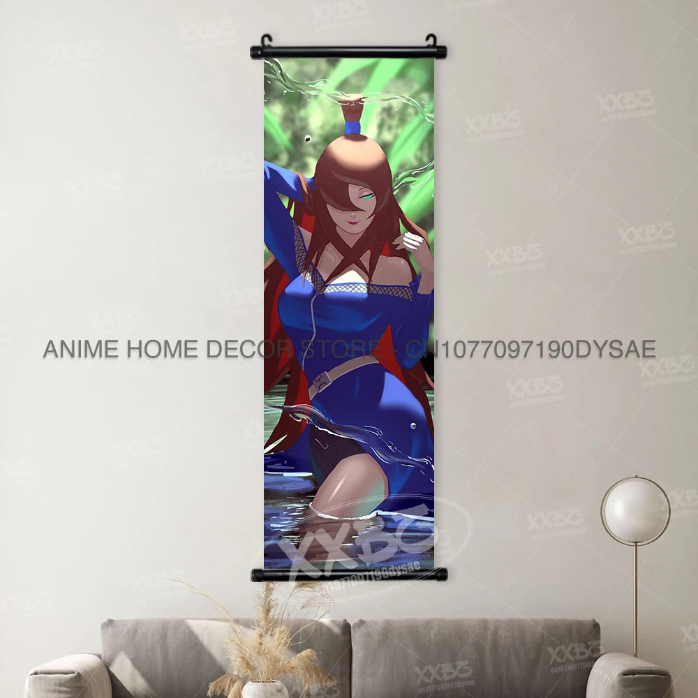 Naruto Posters Senjyuu Hashiram Hanging Painting Tobirama Wall Art Sarutobi Hiruzen Anime Scrolls Picture Namikaze Minato Decor