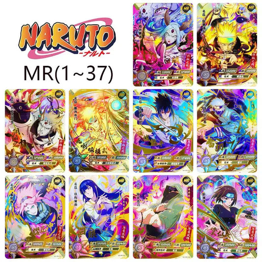 Kayou Naruto Mr Series Kakashi Uchiha Itachi Anime Character Bronzing Rare Collection Flash Card Cartoon Toys Toy Christmas Gift