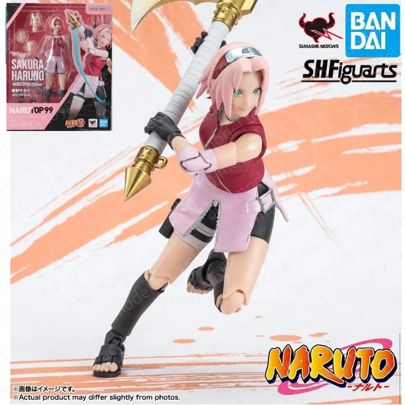 In Stock Original Bandai S.H.Figuarts SHF NARUTO Haruno Sakura 99 Figure Anime Model Toy Collect Action Gifts