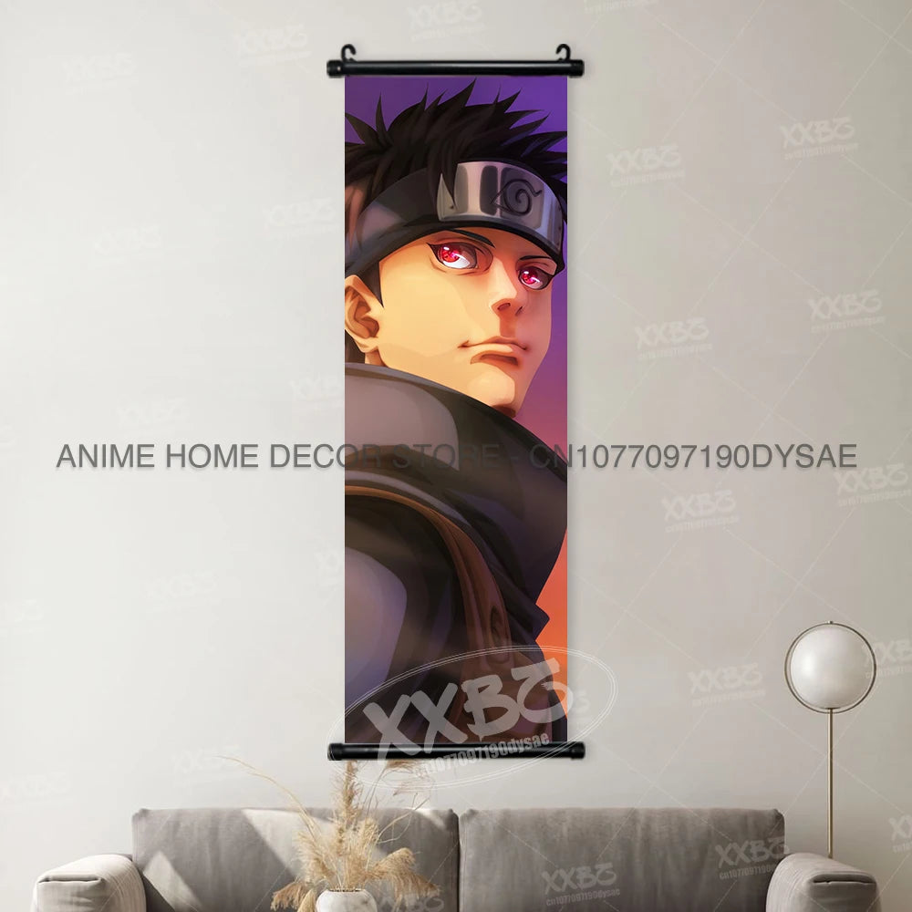 Naruto Posters Senjyuu Hashiram Hanging Painting Tobirama Wall Art Sarutobi Hiruzen Anime Scrolls Picture Namikaze Minato Decor