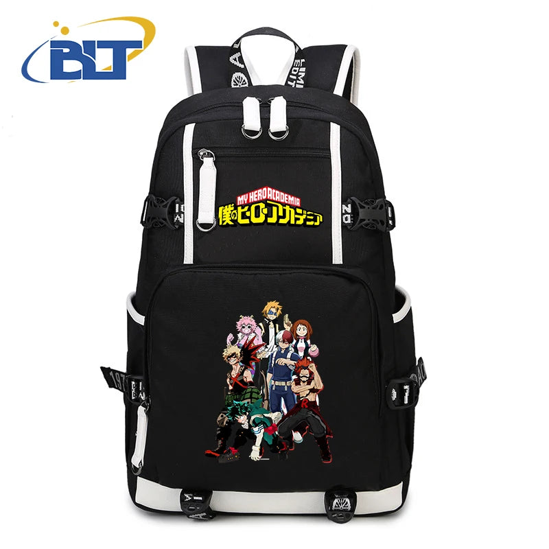 My Hero Academia Anime Backpack Campus Student Schoolbag Youth Travel Bag s Back to School Gift