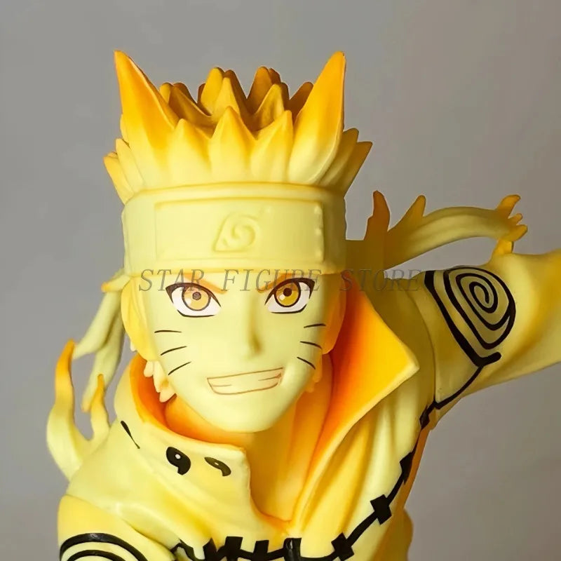 NARUTO Shippuden Figures Uzumaki Naruto Kurama Action Figure Courageous Strength That Binds Collection Model Toys Car Ornaments