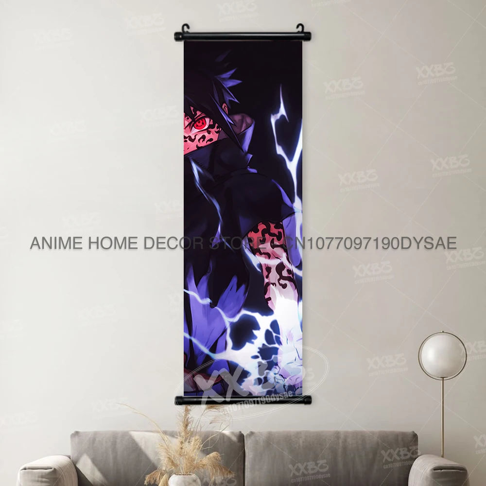 Naruto Posters Senjyuu Hashiram Hanging Painting Tobirama Wall Art Sarutobi Hiruzen Anime Scrolls Picture Namikaze Minato Decor