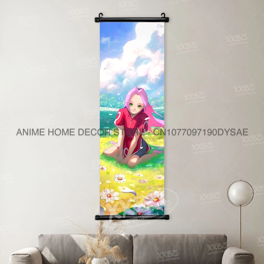 Naruto Posters Senjyuu Hashiram Hanging Painting Tobirama Wall Art Sarutobi Hiruzen Anime Scrolls Picture Namikaze Minato Decor