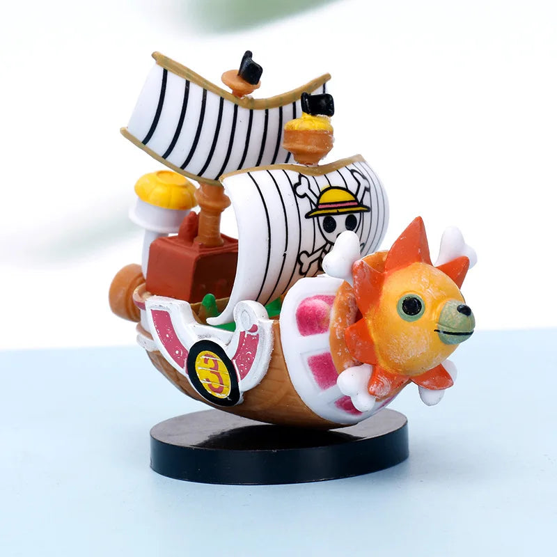 Anime One Piece 21cm The Straw Hat Pirates Boats THOUSAND SUNNY Ship PVC Action Figures Collectible Model Kids Toys Doll Gifts
