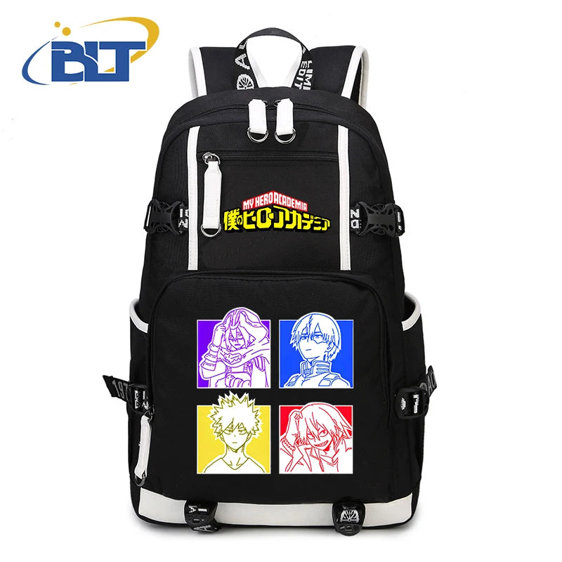 My Hero Academia Anime Backpack Campus Student Schoolbag Youth Travel Bag s Back to School Gift