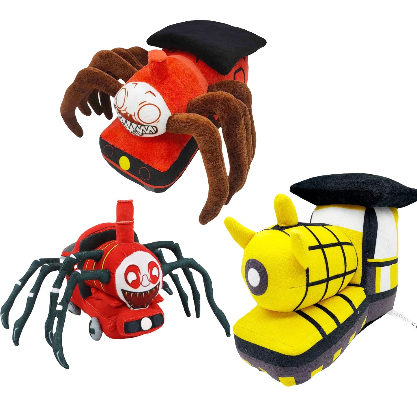 Choo-Choo Charles Plush Toy Horror Game Character Stuffed Doll Scary Spider Train Soft Model Cartoon Plushie For Kids Children