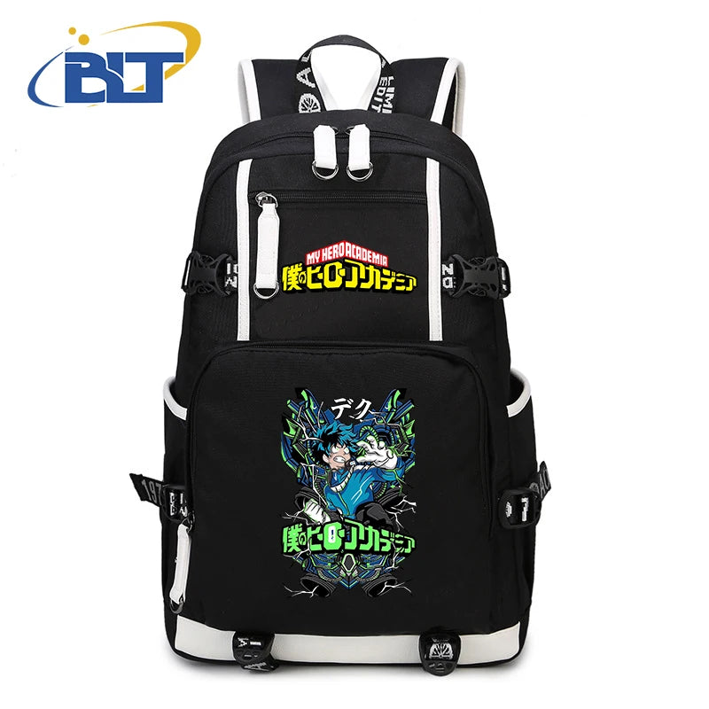 My Hero Academia Anime Backpack Campus Student Schoolbag Youth Travel Bag s Back to School Gift