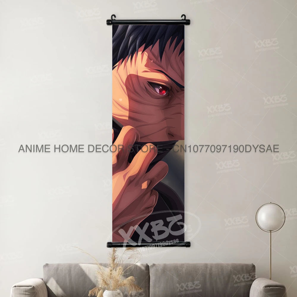 Naruto Posters Senjyuu Hashiram Hanging Painting Tobirama Wall Art Sarutobi Hiruzen Anime Scrolls Picture Namikaze Minato Decor