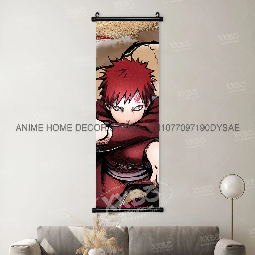 Naruto Posters Senjyuu Hashiram Hanging Painting Tobirama Wall Art Sarutobi Hiruzen Anime Scrolls Picture Namikaze Minato Decor