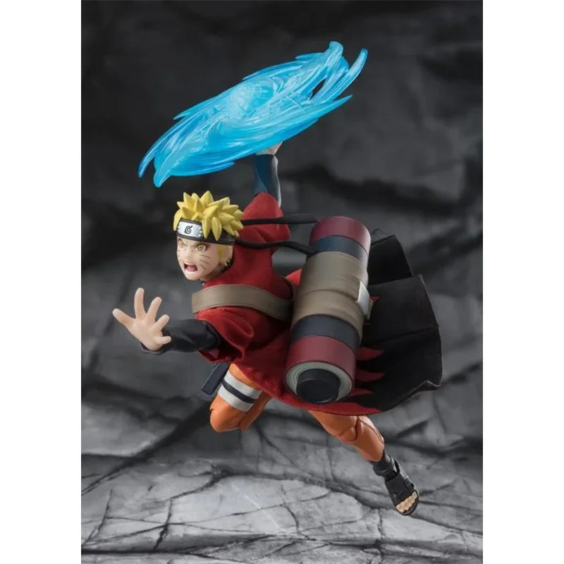 100% In Stock Original Bandai Naruto S.H.Figuarts SHF Uzumaki Naruto Sage Mode Savior of Konoha Anime Action Figures Model Toys