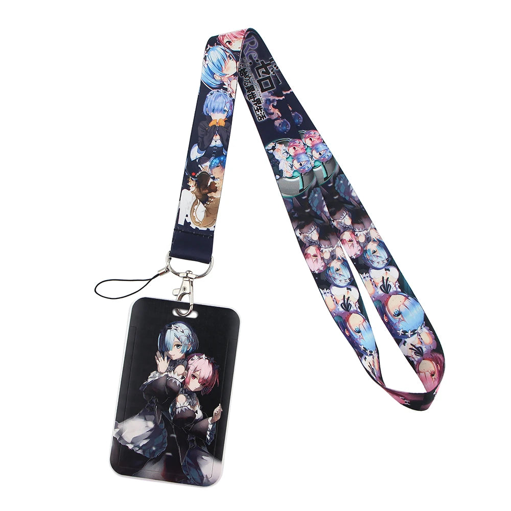 Anime Lanyard for Keys Card ID Badge Holder Phone Charm Key Chain Key Holder Key Rings Accessories