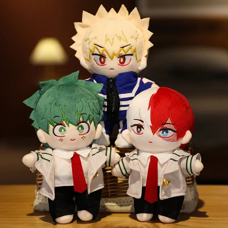 20cm Cartoon Anime My Hero Academia Plush Toys Midoriya Izuku  Cosplay Cartoon Props Stuffed Doll Gifts For Children