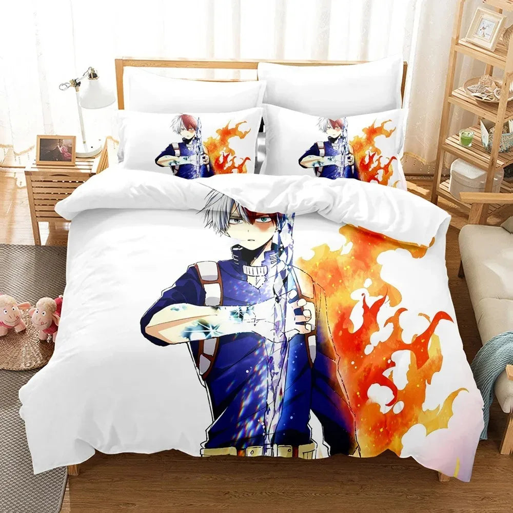 3d Anime Bedding Set My Hero Academia Quilt Duvet Cover Sets No Sheet Home Decor Single Queen King Size Gift Cute Kids Cartoon