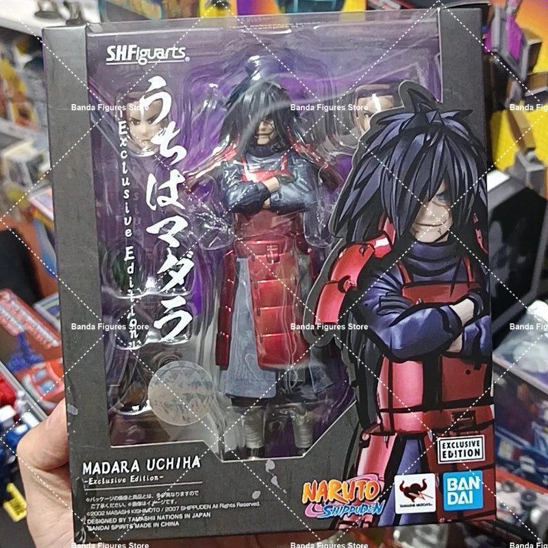 Original Bandai S.H.Figuarts Shf Naruto Shippuden Obito Uchiha Sasuke Kakashi In Stock Anime Action Collection Figures Model Toy