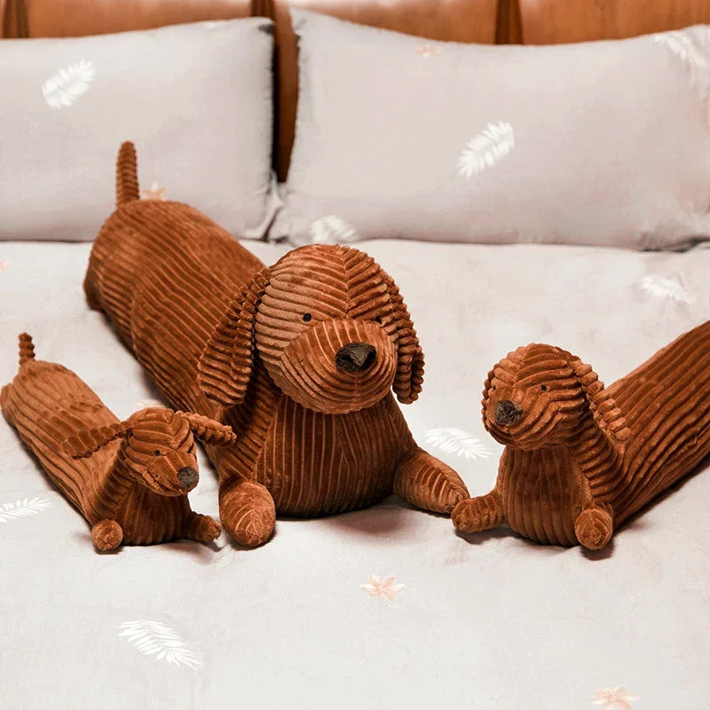 55cm Cartoon Dachshund Dog  Toy Plush Long Pillow Stuffed Plush Animals Girl Gifts Toys for Children Home Decor