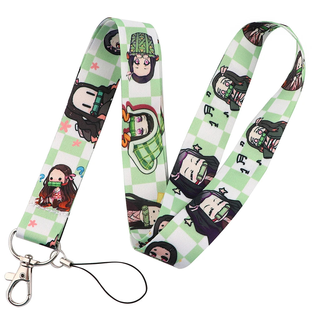 Anime Lanyard for Keys Card ID Badge Holder Phone Charm Key Chain Key Holder Key Rings Accessories