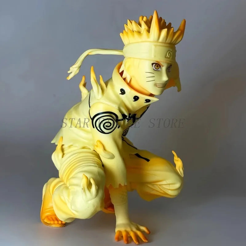 NARUTO Shippuden Figures Uzumaki Naruto Kurama Action Figure Courageous Strength That Binds Collection Model Toys Car Ornaments