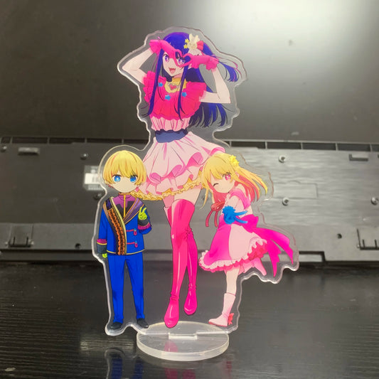 Japan Hot Anime OSHI NO KO Figures Hoshino Ai Acrylic Stands Hoshino Akuamarin Hoshino Rubii Character Model Fans Xmas Gifts