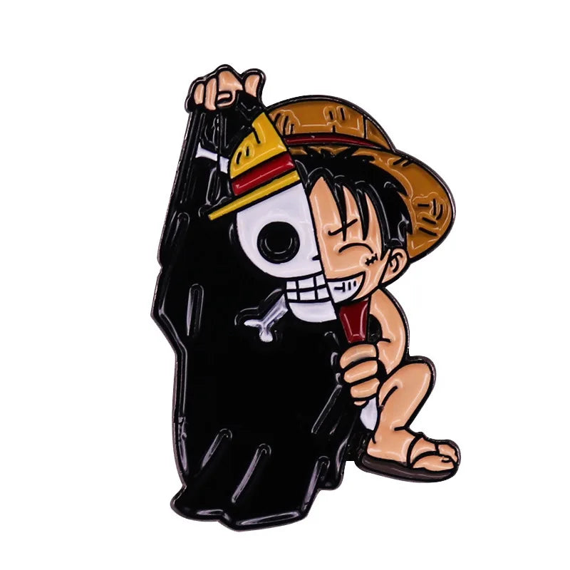 Anime One Piece Enamel Pin Pirate Ship Going Merry Brooches Lapel Pins for Backpack Briefcase Badges Fashion Jewelry Accessories