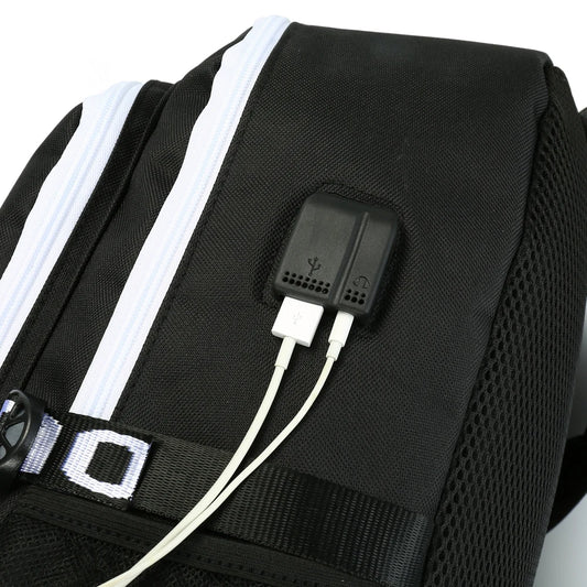 My Hero Academia Izuku Backpack with USB Charging Port Cute MHA Cosplay Bookbag for Boys Girls Gift School Mochila