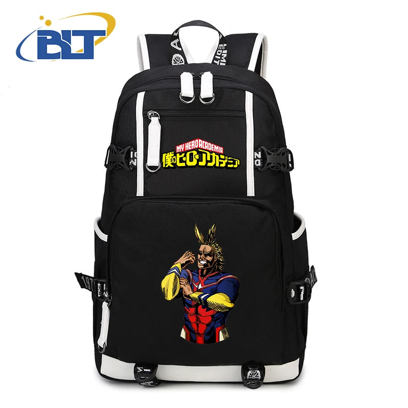 My Hero Academia Anime Backpack Campus Student Schoolbag Youth Travel Bag s Back to School Gift