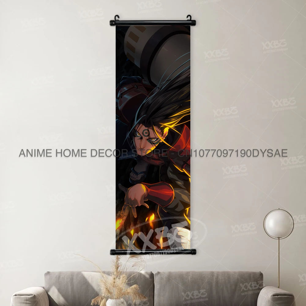Naruto Posters Senjyuu Hashiram Hanging Painting Tobirama Wall Art Sarutobi Hiruzen Anime Scrolls Picture Namikaze Minato Decor