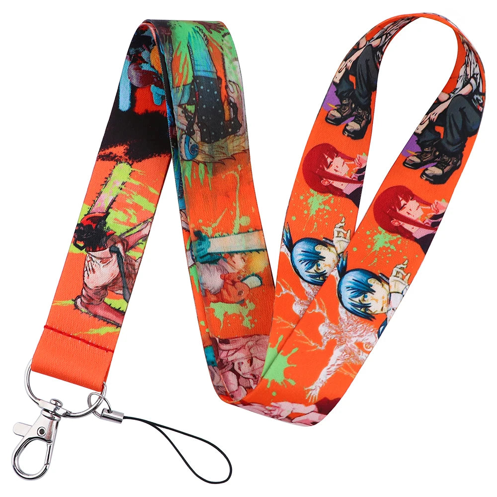 Anime Lanyard for Keys Card ID Badge Holder Phone Charm Key Chain Key Holder Key Rings Accessories