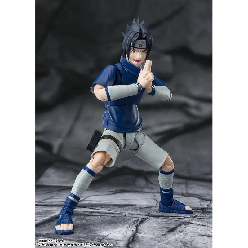Original Bandai S.H.Figuarts Shf Naruto Shippuden Obito Uchiha Sasuke Kakashi In Stock Anime Action Collection Figures Model Toy
