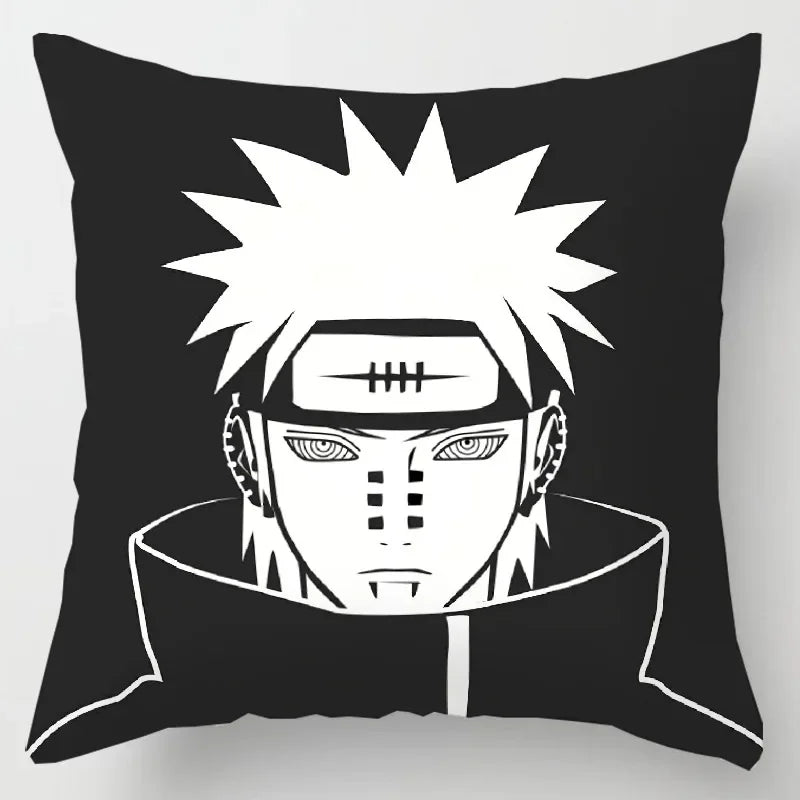 Anime Naruto Printed Pillow Case Red Cloud Uchiha Itachi Action Figures Square Pillow Covers Cushion Sofa Decor Cover Toys Gift