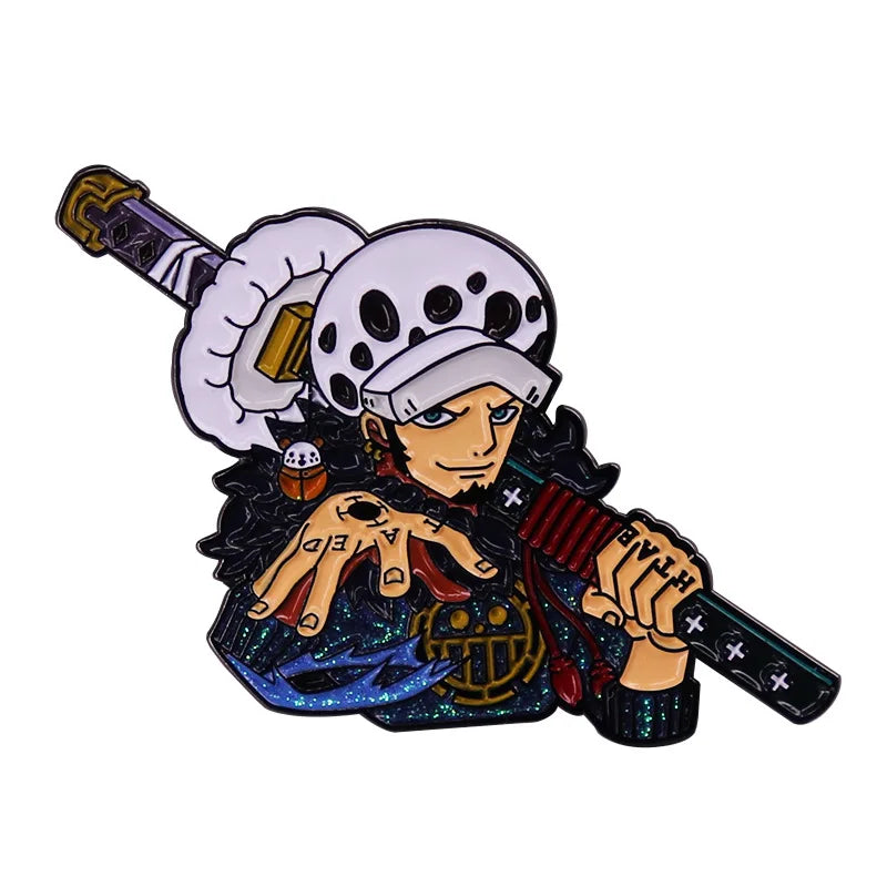 Anime One Piece Enamel Pin Pirate Ship Going Merry Brooches Lapel Pins for Backpack Briefcase Badges Fashion Jewelry Accessories
