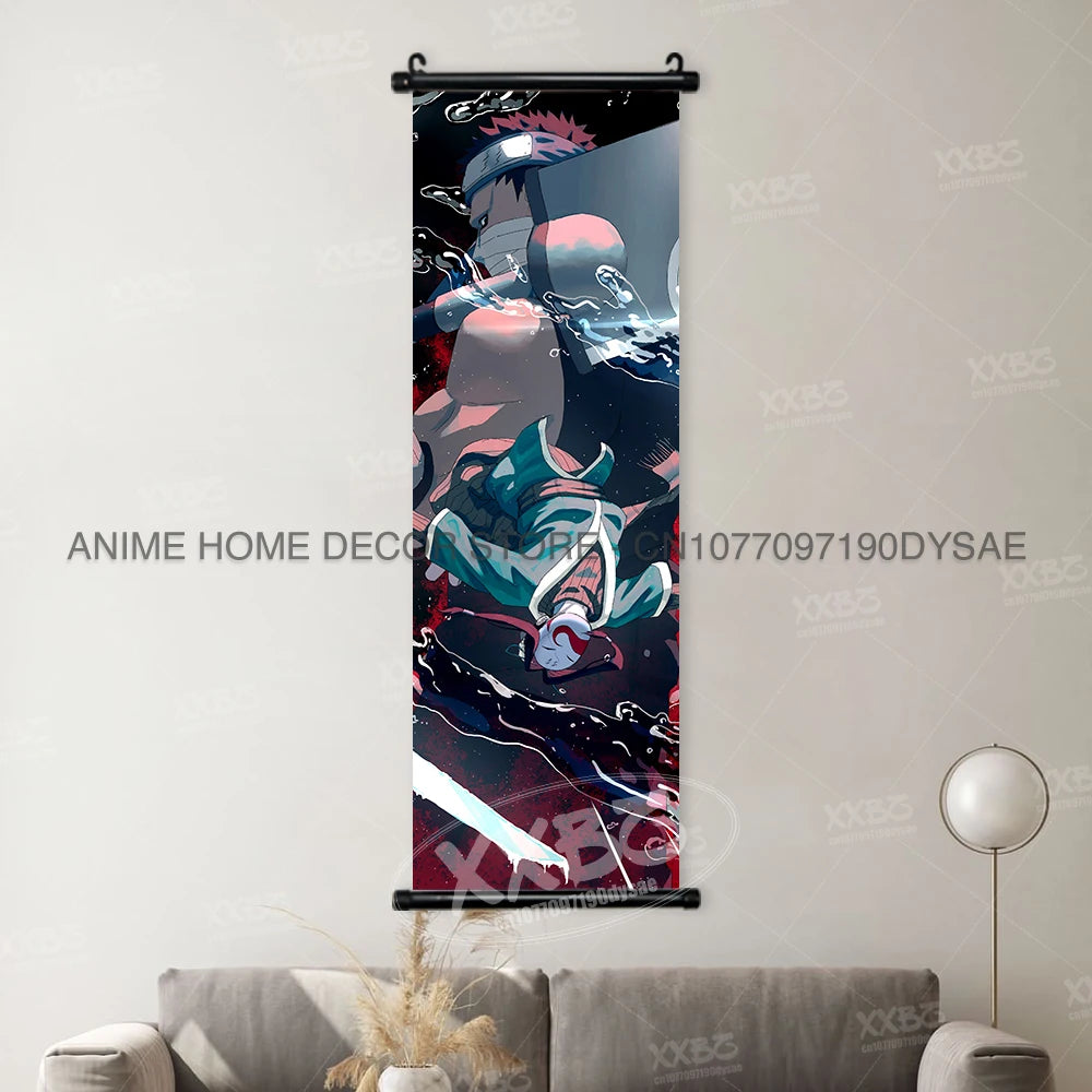 Naruto Posters Senjyuu Hashiram Hanging Painting Tobirama Wall Art Sarutobi Hiruzen Anime Scrolls Picture Namikaze Minato Decor