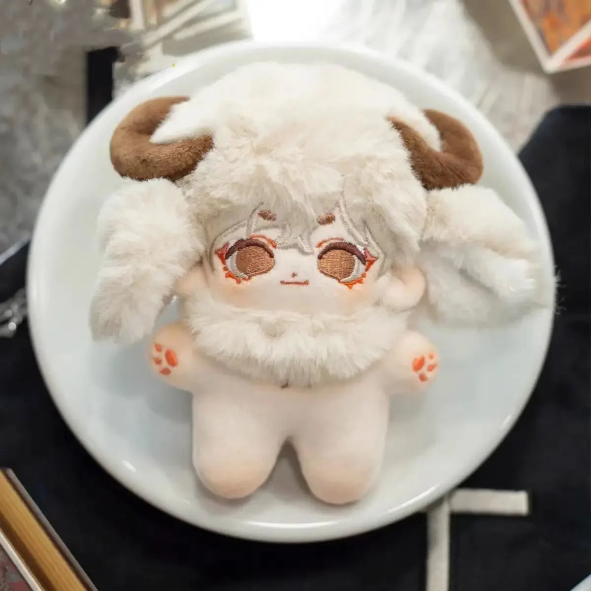 10cm Non Attribute Cloud Duo Cotton Doll Beast Ear Rabbit Hair High Beauty Pendant Doll Small