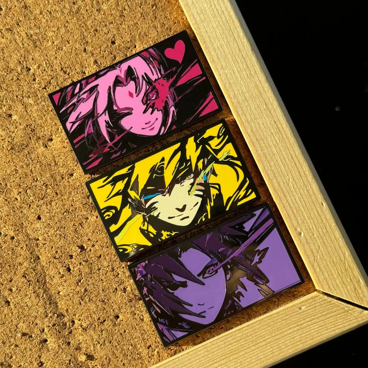 Naruto Badge Maki Naruto Sasuke Haruno Sakura Metal Enamel Badge Brooch Anime Satchel Accessory Gift