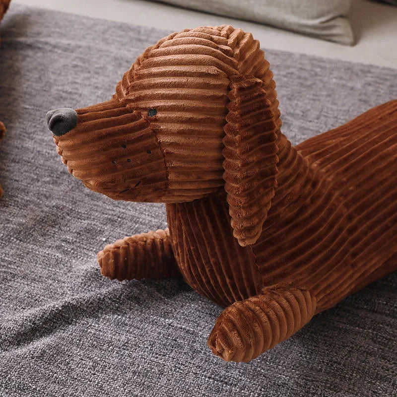 55cm Cartoon Dachshund Dog  Toy Plush Long Pillow Stuffed Plush Animals Girl Gifts Toys for Children Home Decor